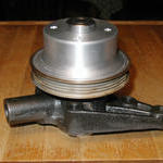 Serpentine pump pulley